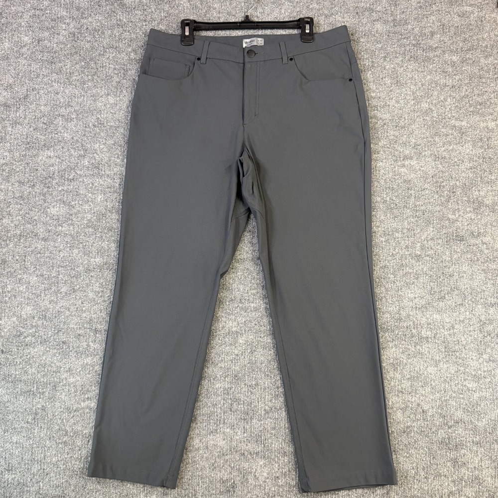 VRST Pants Men 36x30 Gray Athletic Fit Stretch Performance Golf 5 Pocket (36x28)